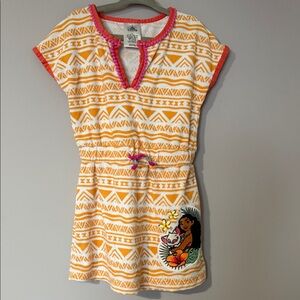 Disney Moana terry Swim Dress Cover Up- size 4, EUC